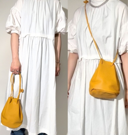 noies】レザー2WAY巾着ショルダーバッグ | 軽量でスタイリッシュな新 